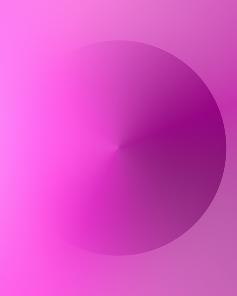 Radial Study # 1. A magenta radial circle on a pink gradient background.